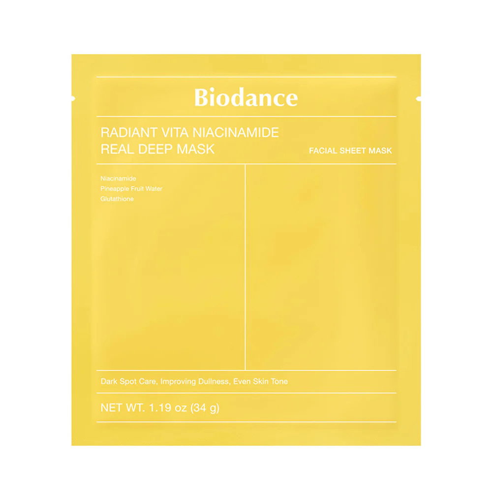Biodance Biodance, Radiant Vita, Niacinamid, Gegen Dunkle Flecken, Gesichtsmaske, Für das Gesicht, 34 g Regular