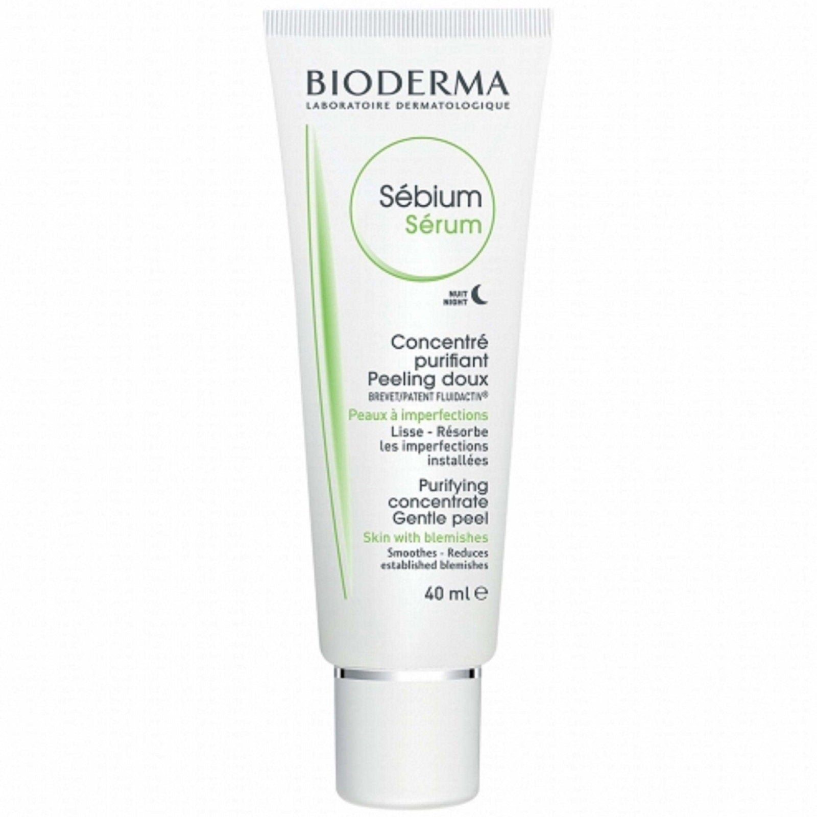 Bioderma Bioderma, Sebium, Glykolsäure, Reinigung, Nacht, Serum, Für das Gesicht, 40 ml Regular
