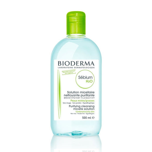 Bioderma Bioderma, Sebium H2O, Wirkstoffe, Reinigung, Mizellenwasser, Für Mischhaut bis ölige Haut, 500 ml Regular