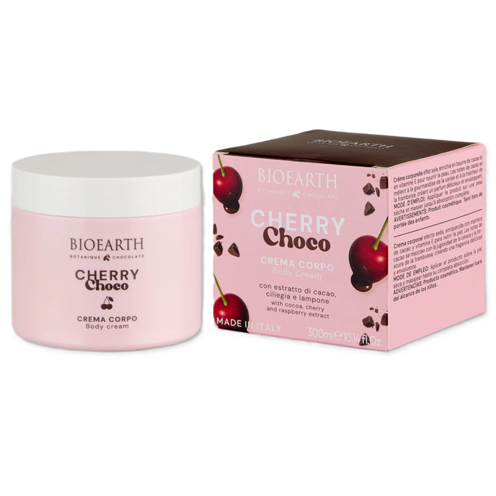 Bioearth Bioearth, Cherry Choco, Feuchtigkeitsspendend & Weichmachend, Körpercreme, Täglich, 300 ml Regular