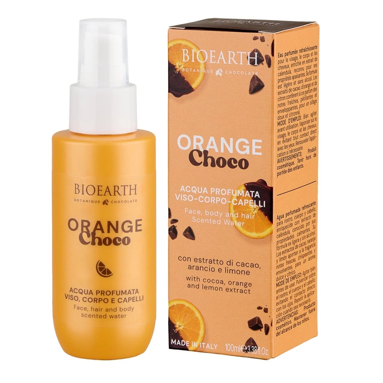 Bioearth Bioearth, Orange Choco, Erfrischend, Nebelspray, Für Körper, Gesicht & Haar, 100 ml Regular
