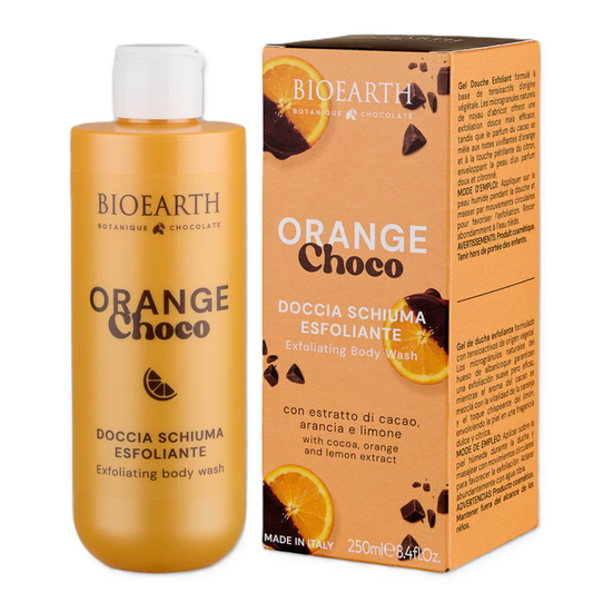 Bioearth Bioearth, Orange Choco, Cleansing & Exfoliating, Duschgel, Für alle Hauttypen, 250 ml Regular