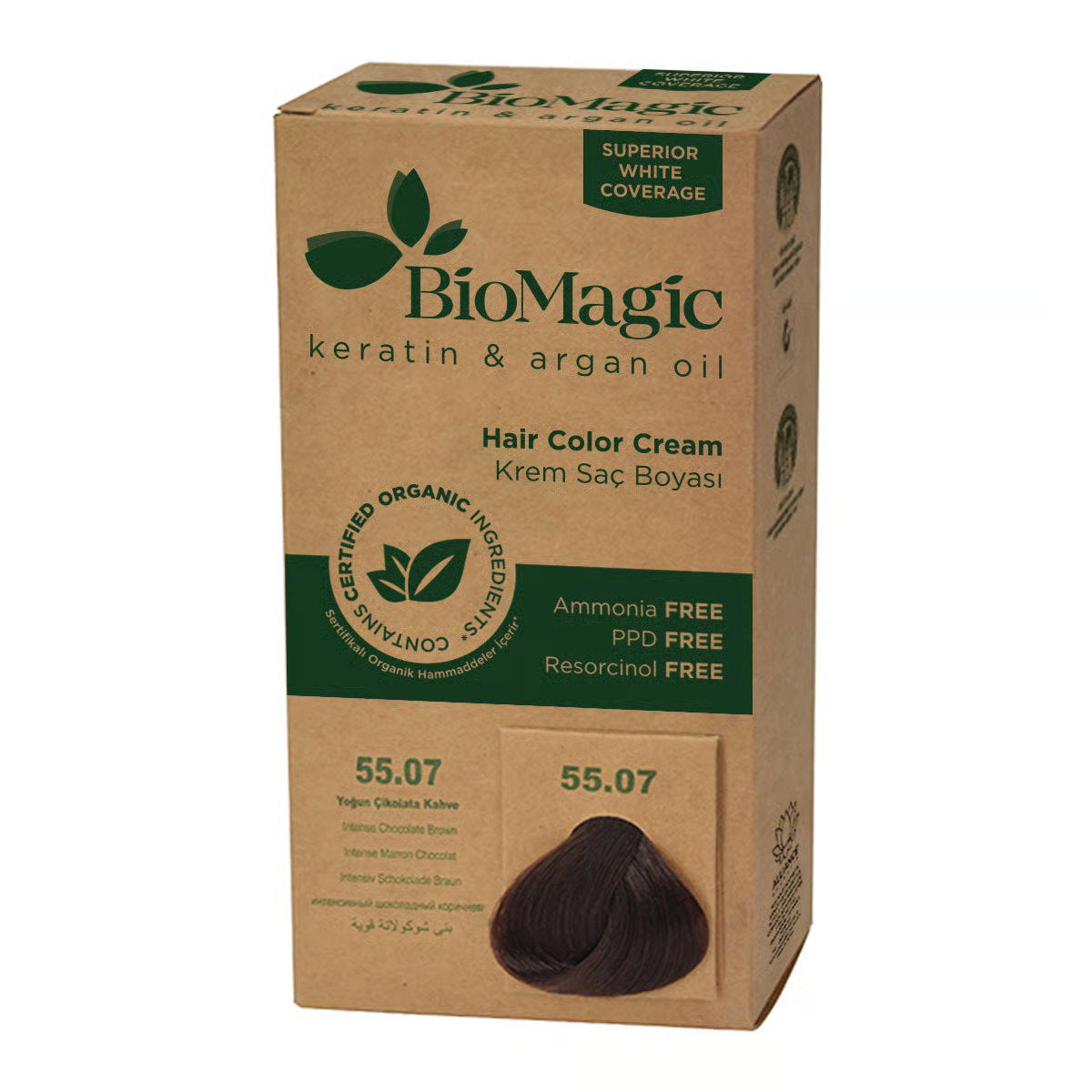 Biomagic Biomagic, Biomagic, Keratin & Argan Oil, Permanente Haarfarbe, 55.07 , 250 ml *Tester