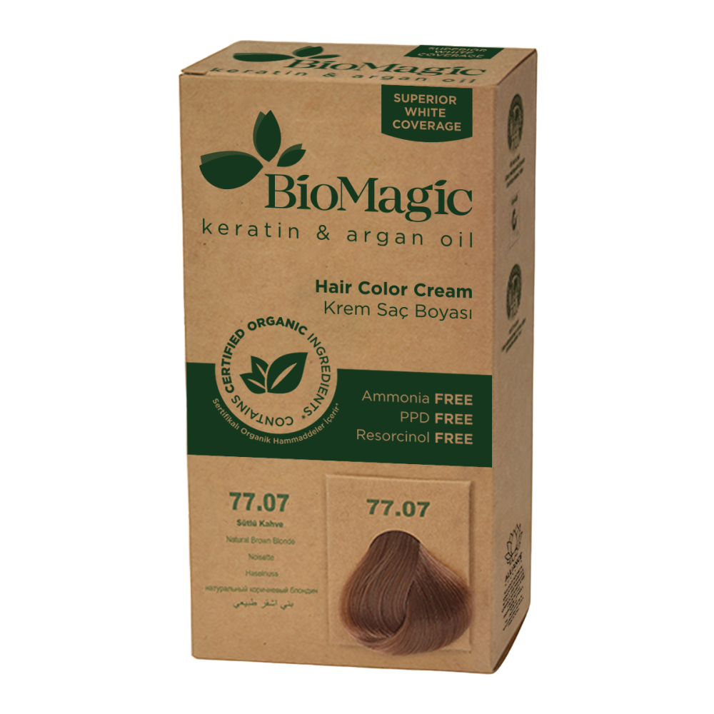 Biomagic Biomagic, Biomagic, Keratin & Argan Oil, Permanente Haarfarbe, 77.07 , 250 ml *Tester