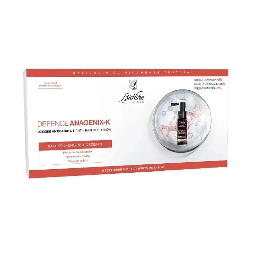 BioNike BioNike, Defense Anagenix-K, Haarlotion-Behandlung, Gegen Haarausfall, 6 stk, 15 ml Regular