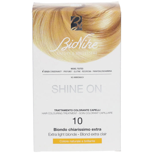 BioNike Permanente Haarfarbe BioNike, Shine On, Permanent Hair Dye, 10 Extra Light Blonde, 145 ml Regular
