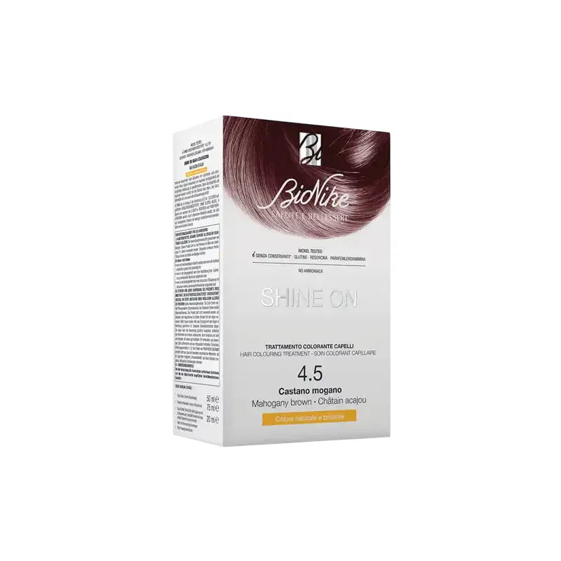 BioNike BioNike, Shine On, Permanente Haarfarbe, 4.5 Mahogany Brown, 145 ml Regular
