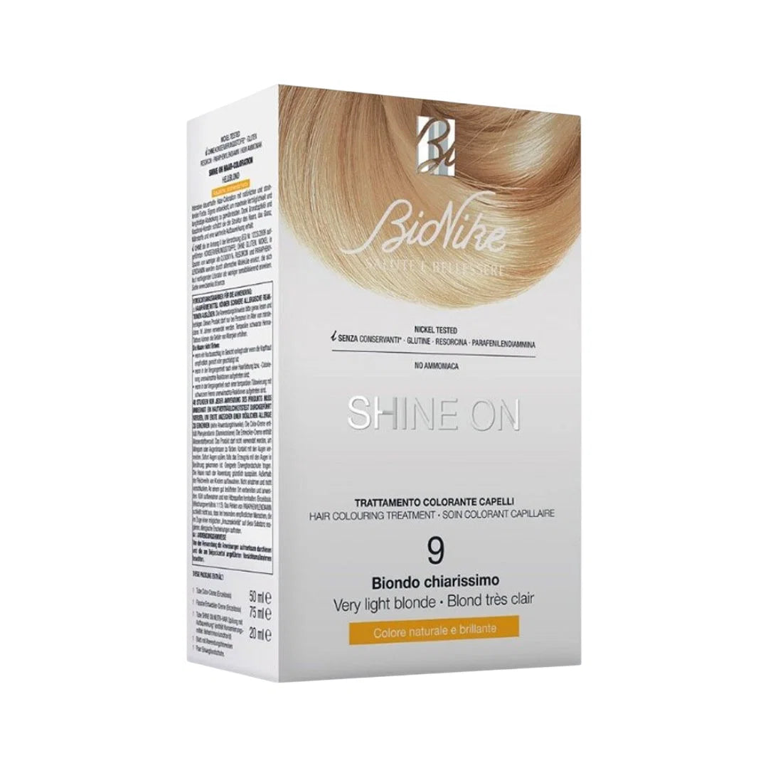 BioNike BioNike, Shine On, Permanente Haarfarbe, 9 Very Light Blonde, 145 ml Regular