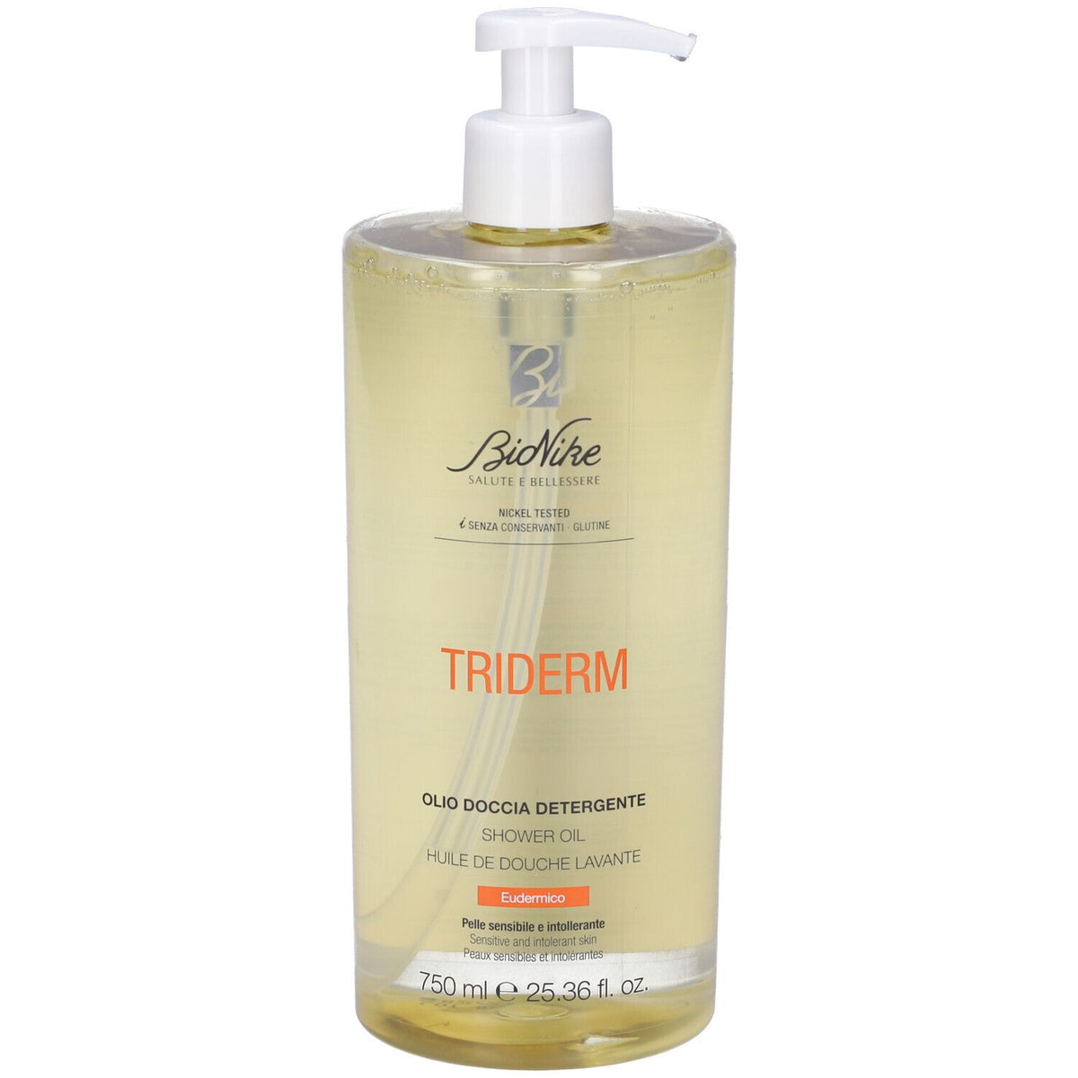 BioNike Duschöl BioNike, Triderm Eudermic, Cleansing & Hydrating, Shower Oil, For Sensitive Skin, 750 ml Regular