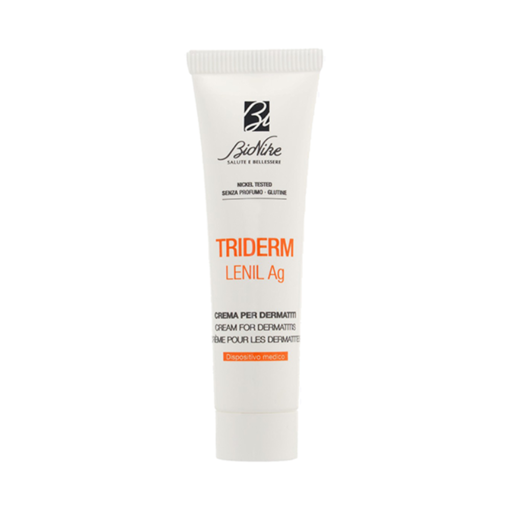 BioNike Triderm Lenil Ag Soothing & Repairing Tag & Nacht Lokale Behandlungscreme Für das Gesicht 30 ml
