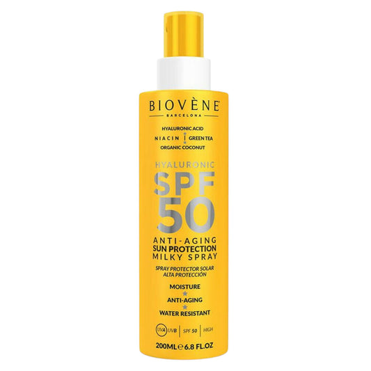 Biovene Biovene, Hyaluronic Acid, Grüner Tee, Anti-Aging, After-Sun Milch, 200 ml *Tester