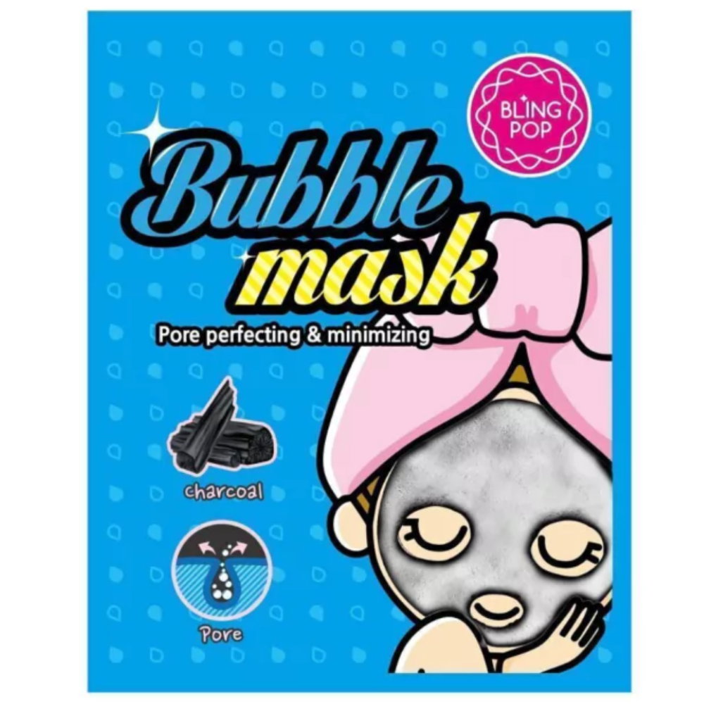 Blingpop Blingpop, Blingpop, Holzkohle, Porenreinigung, Gesichtsmaske, Für das Gesicht, 25 g Regular