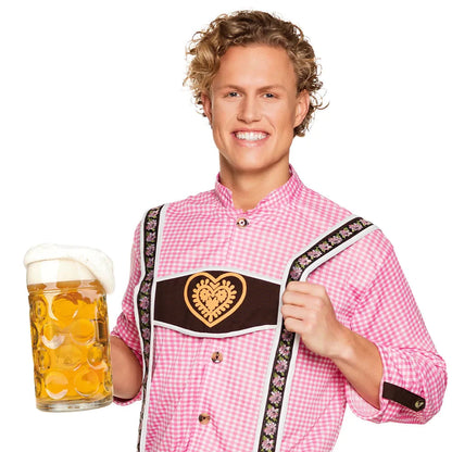 Oktoberfest Bierglas Maßkrug 1 Liter Echtglas – Klassisch 1,2 Kg