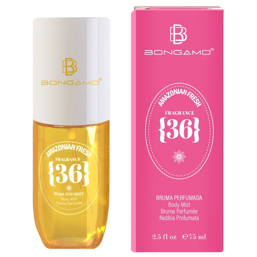 Bongamo Bongamo, Amazonian Fresh 36, Erfrischend, Körperspray, Floral, 75 ml Regular