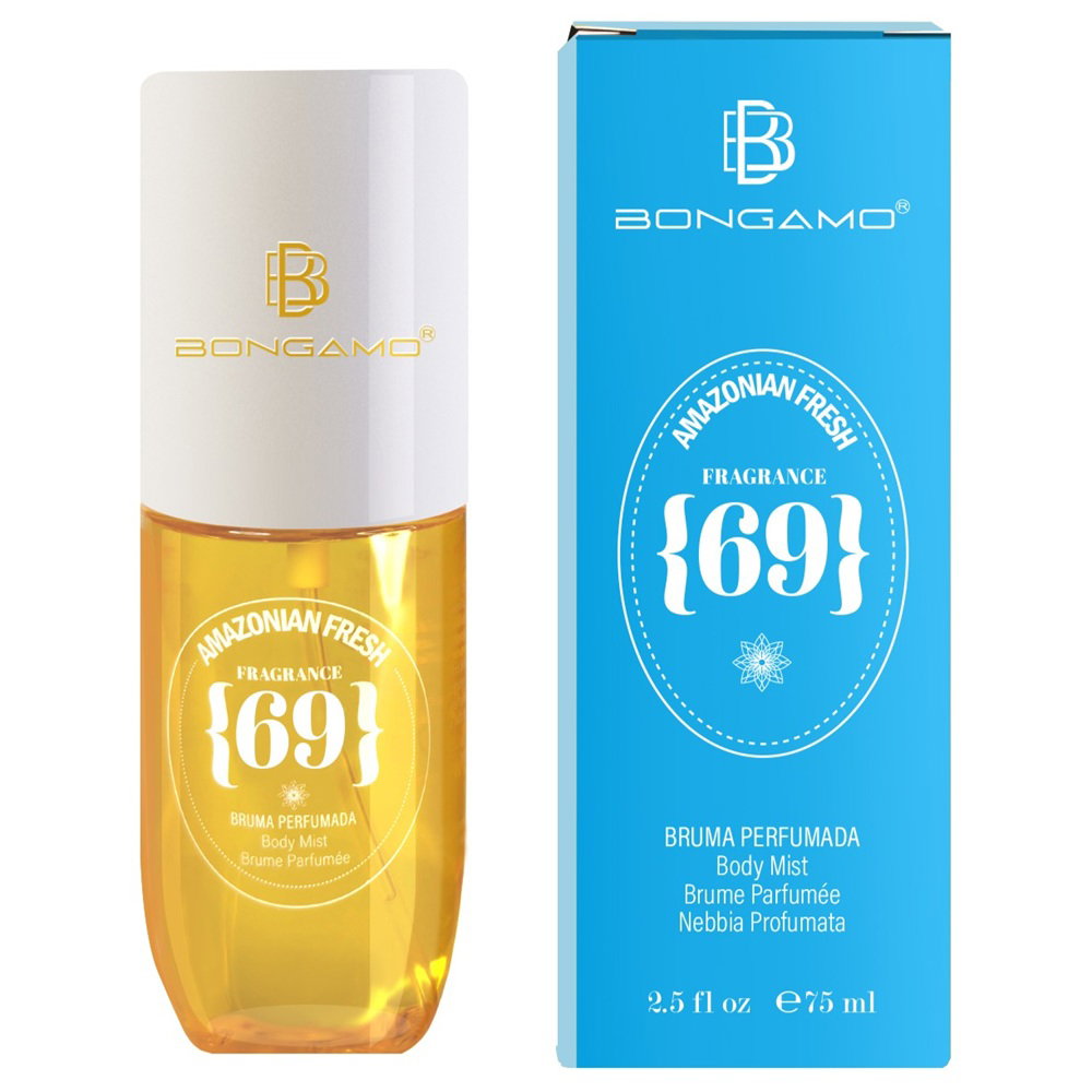 Bongamo Körperspray Bongamo, Amazonian Fresh 69, Refreshing, Body Spray, 75 ml Regular