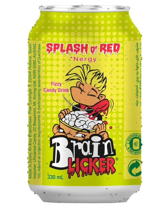 Brain Licker Saurer Strawberry Candy Drink 330ml - Candyshop.ch