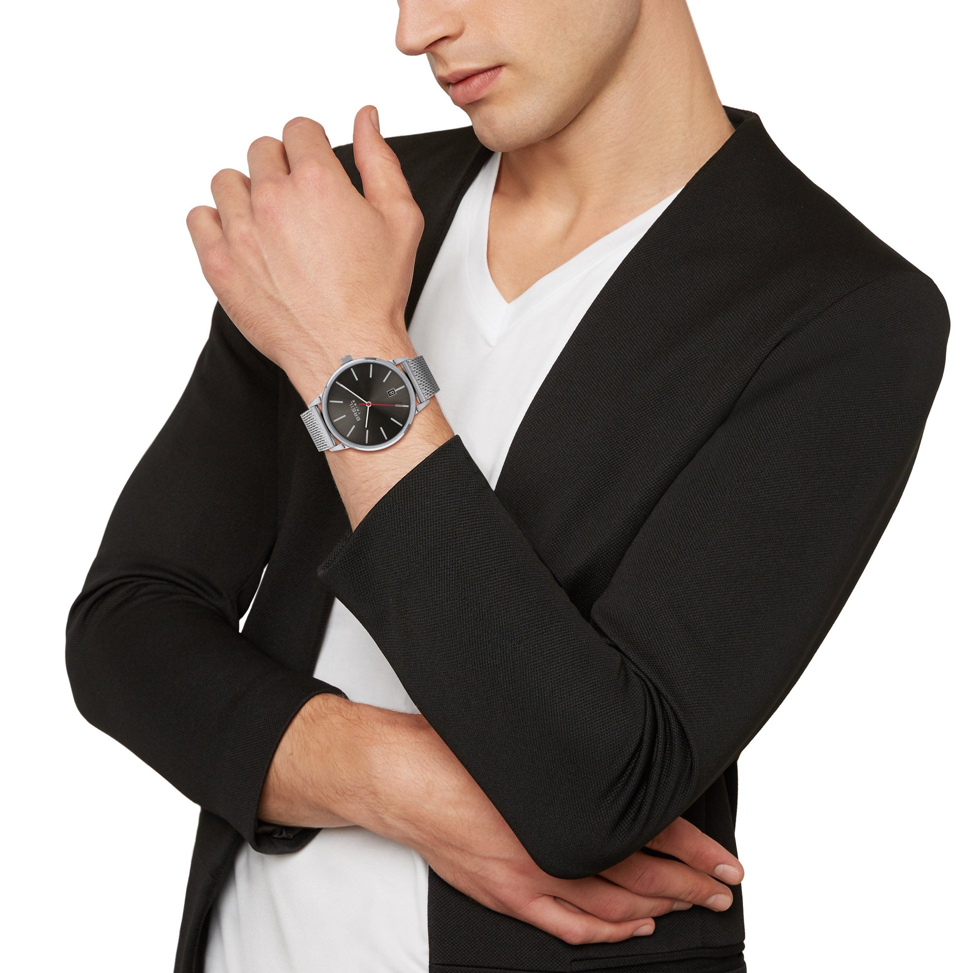 BREIL EW0516 Analoguhr Armbanduhr 41 mm Silber