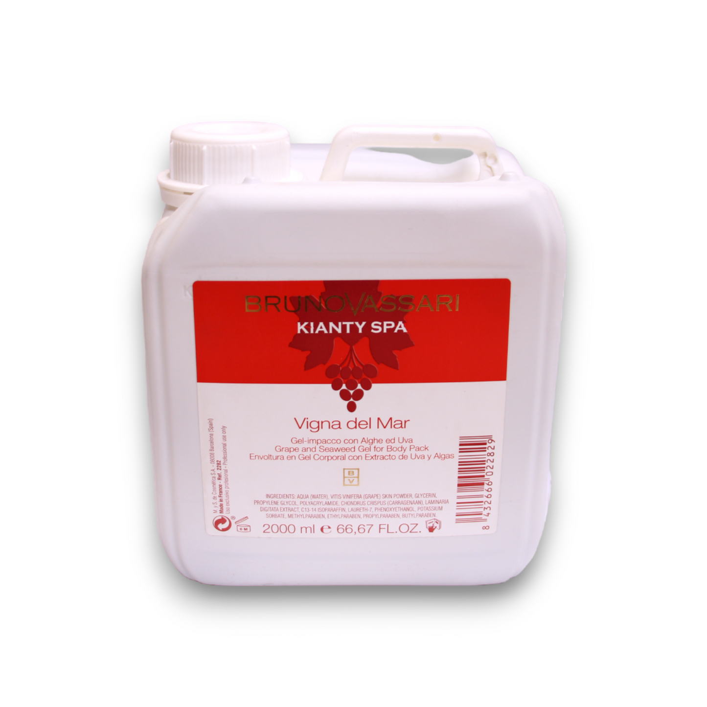 Bruno Vassari, Kianty SPA, Traube, Anti-Cellulite, Körpergel, 2000 ml