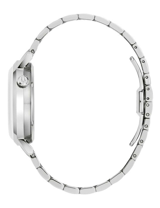 BULOVA Herren Quarzuhr mit Datum aus Kunststoff 20 mm 96A319 – Produktansicht