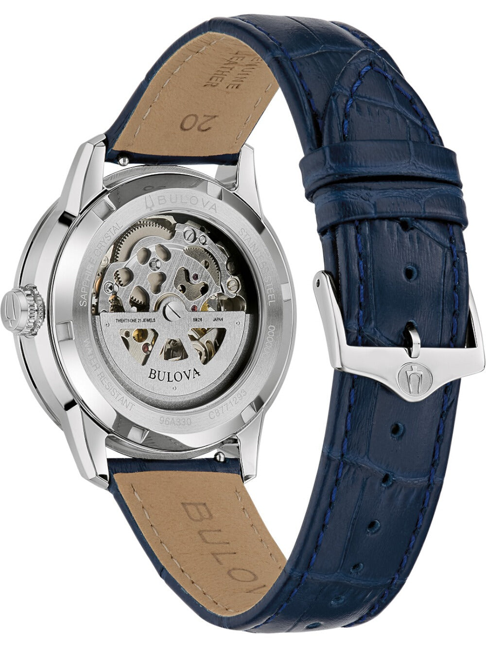 BULOVA 96A330 Chronograph Armbanduhr 20 mm ansicht-2