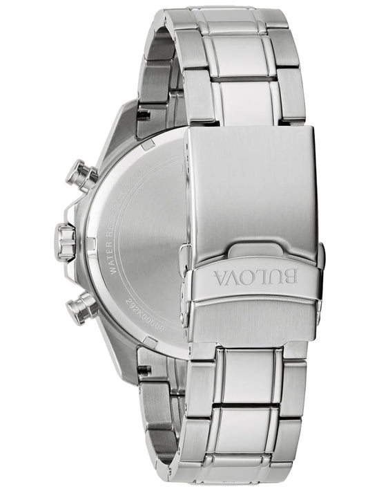 BULOVA Herren Chronograph Armbanduhr aus Kunststoff 20 mm 96B395 – Produktansicht