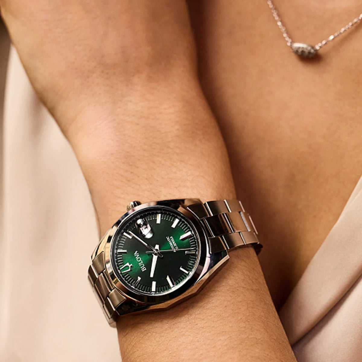 BULOVA 96B429 Date Armbanduhr 39 mm ansicht-3