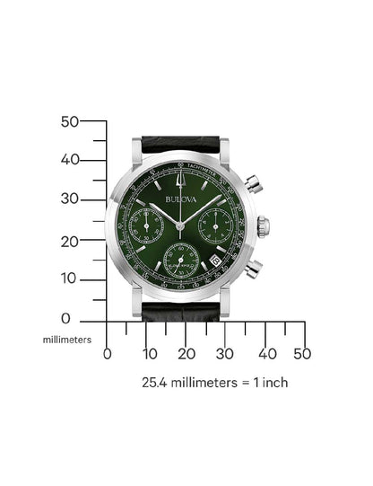 BULOVA 96B457 Chronograph Armbanduhr 46 mm ansicht-3