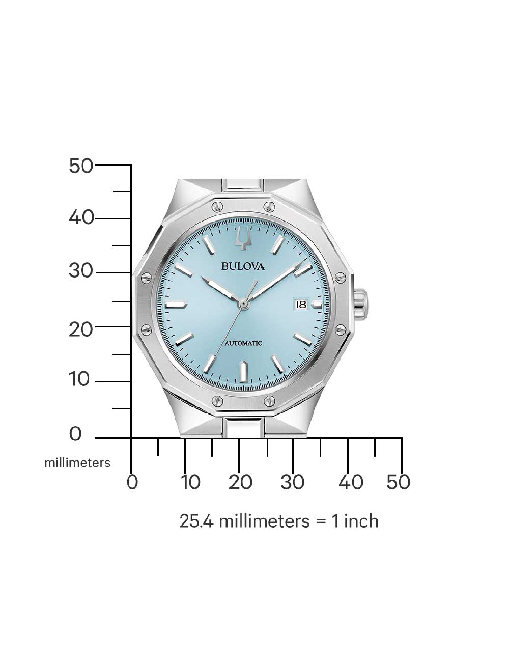BULOVA 96B462 Analoguhr Armbanduhr 20 mm ansicht-3