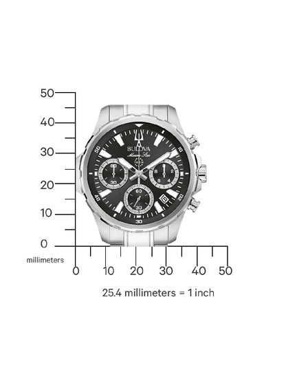 BULOVA 96B467 Chronograph Armbanduhr 46 mm ansicht-3
