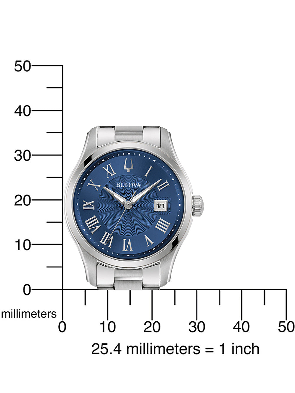BULOVA 96M163 Analoguhr Armbanduhr 38 mm ansicht-3