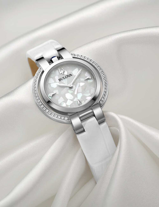 BULOVA Damen Quarzuhr mit Datum 38 mm 96R254 – Produktansicht