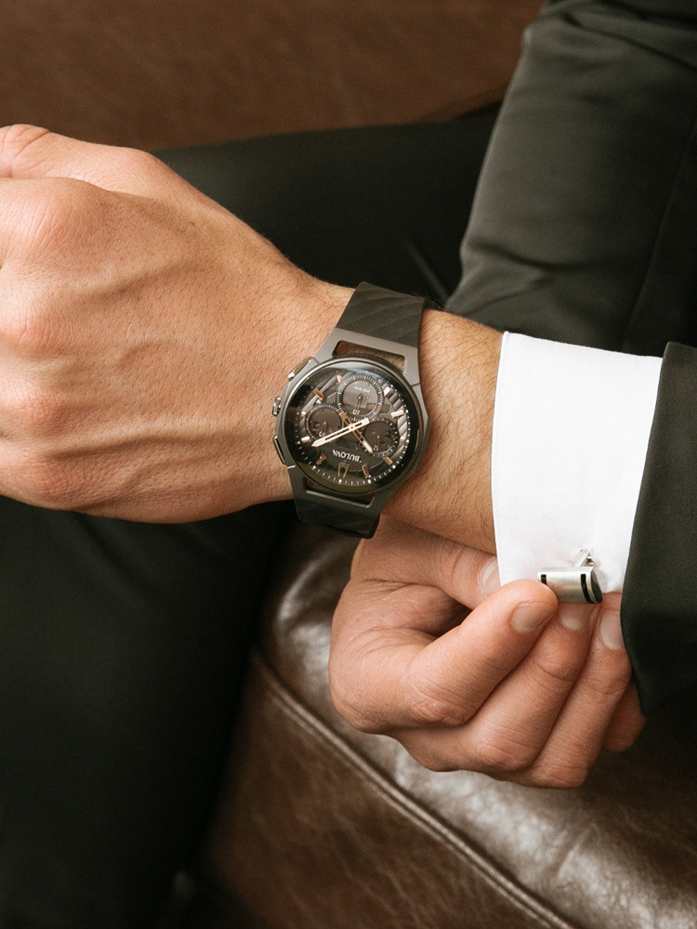 BULOVA 98A162 Chronograph Armbanduhr 38 mm ansicht-3