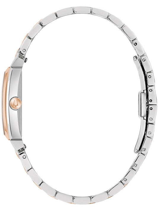 BULOVA Damen Quarzuhr mit Datum aus Kunststoff 20 mm 98L328 – Produktansicht