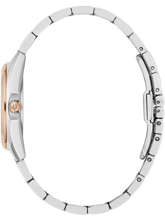 BULOVA Damen Quarzuhr mit Datum aus Kunststoff 20 mm 98P207 – Produktansicht