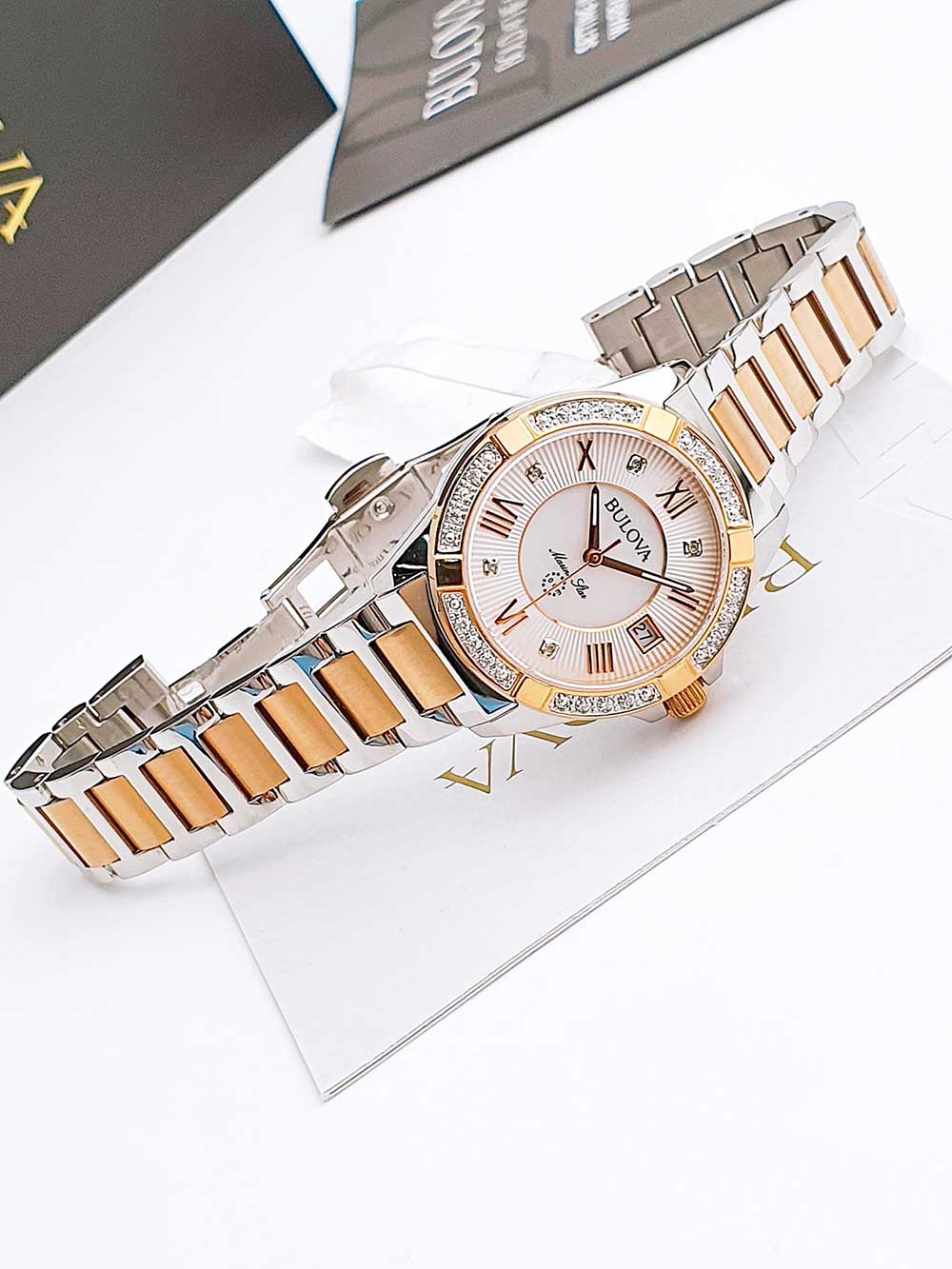 BULOVA 98R234 Analoguhr Armbanduhr 38 mm ansicht-3