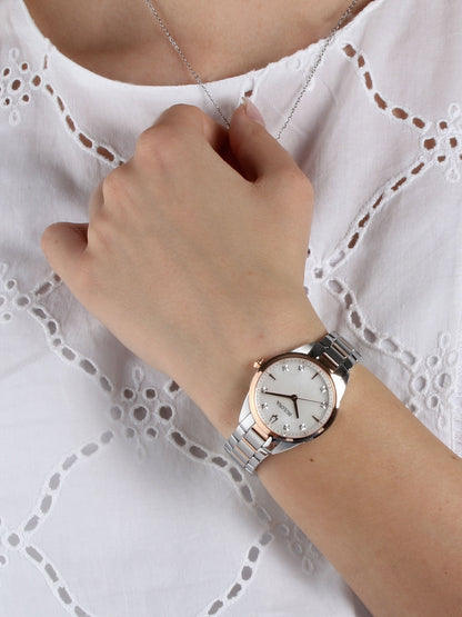 BULOVA SS BICOLOR RG CLASSIC SUTTON DIAMOND LADY 98P183 Chronograph Armbanduhr 38 mm ansicht-3
