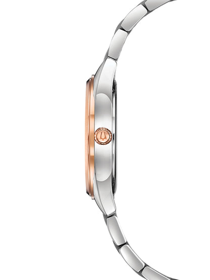 BULOVA SS BICOLOR RG CLASSIC SUTTON DIAMOND LADY 98P183 Chronograph Armbanduhr 38 mm