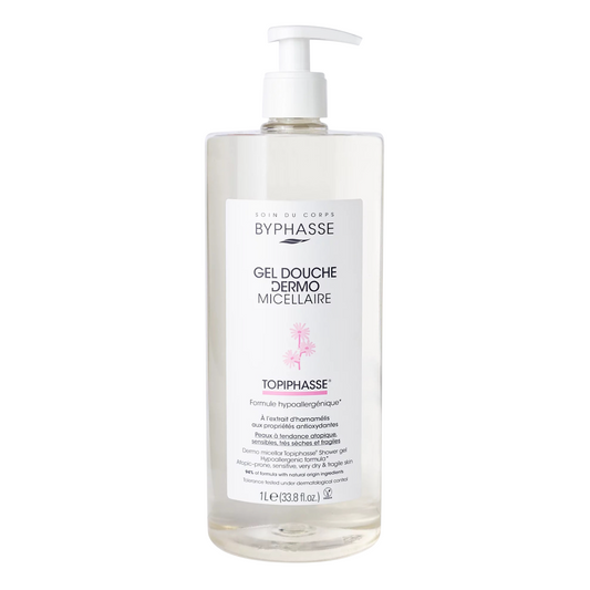 Byphasse Byphasse, Dermo Micelar Topiphasse, Hypoallergen, Duschgel, Für empfindliche Haut, 1000 ml *Tester