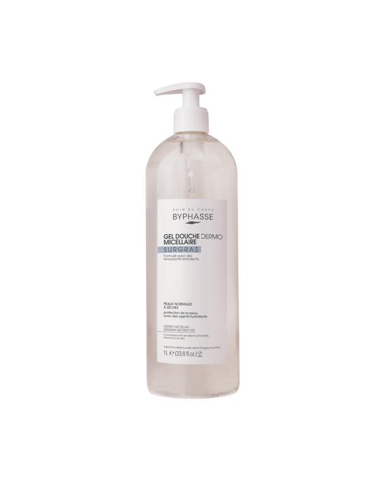 Byphasse Byphasse, Dermo Micellar, Sanfte Reinigung, Duschgel, Für normale bis trockene Haut, 1000 ml *Tester