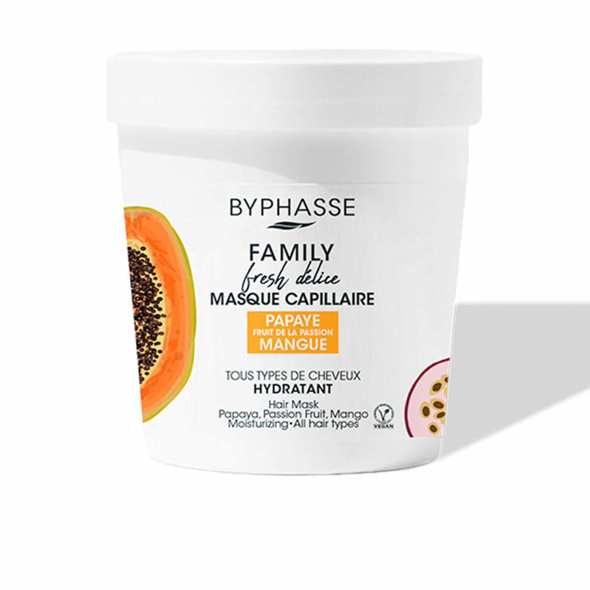 Byphasse Byphasse, Family, Papaya & Mango, Haarbehandlungs-Crememaske, 250 ml Regular