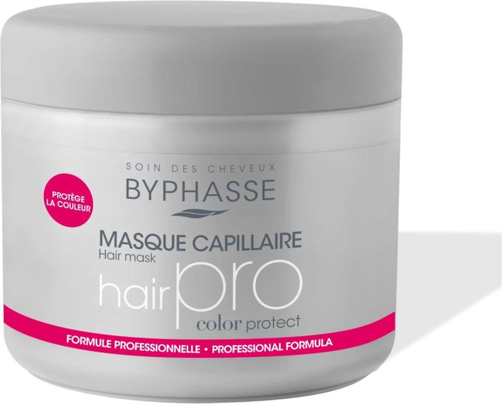 Byphasse Byphasse, Pro Color, Haarbehandlungs-Crememaske, Farbenschutz, 500 ml *Tester