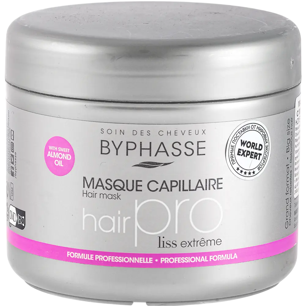 Byphasse Byphasse, Pro Liss, Haarbehandlungs-Crememaske, 500 ml *Tester