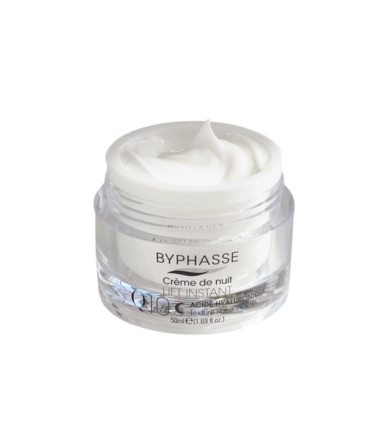 Byphasse Byphasse, Q10, Hyaluronsäure, Heben, Nacht, Sahne, Für das Gesicht, 50 ml *Tester