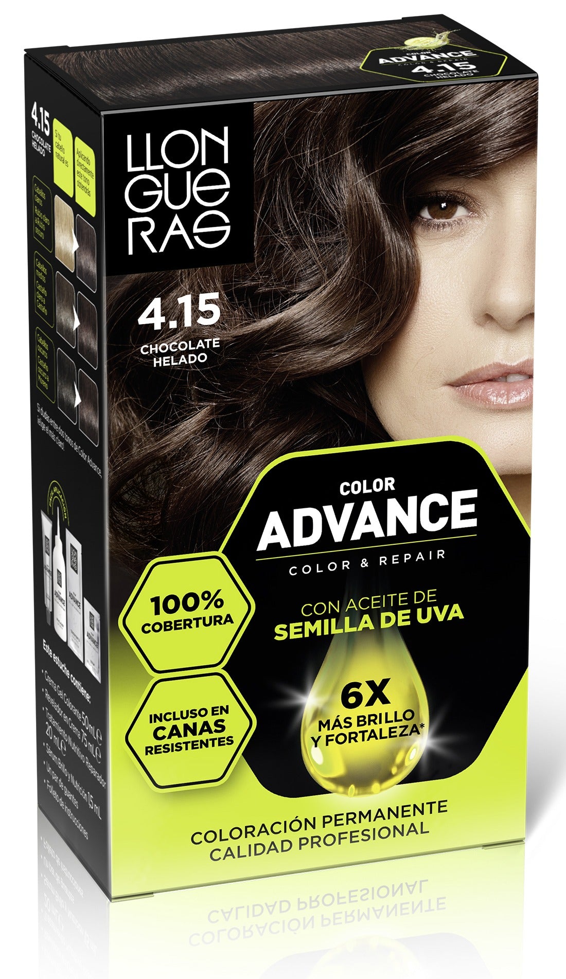 Llongueras Color Advance 4,15-Chocolate Helado 1 U