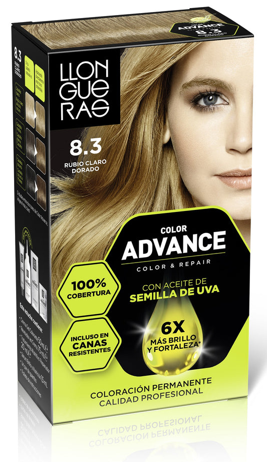 LLONGUERAS Color Advance Haarfarbe 8,3 Rubio Claro Dorado 1 Stück Kosmetik
