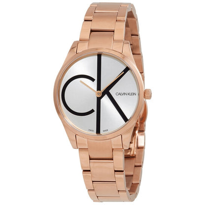 Calvin Klein LUNA K4N23X46 Only Time Armbanduhr 32 mm Gold ansicht-2