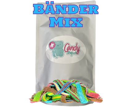 Candyshop.ch Bänder Mix Sweet Bag 1 kg Fruchtgummi – Detailansicht