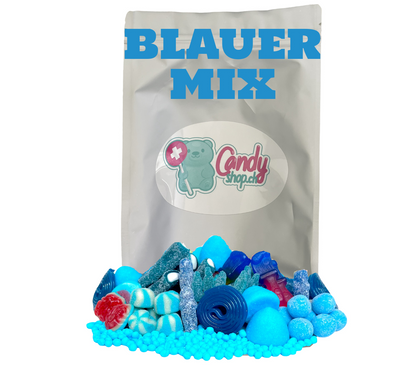Candyshop.ch Blauer Mix Sweet Bag 1 kg Fruchtgummi-Mischung – Detailansicht