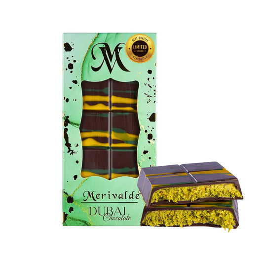Merivalde Premium Dubai Schokolade - Limited Original Dark Edition 200g - Candyshop.ch
