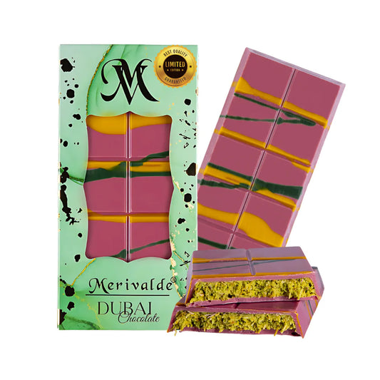 Merivalde Premium Dubai Schokolade - Limited Pink Edition 200g - Candyshop.ch